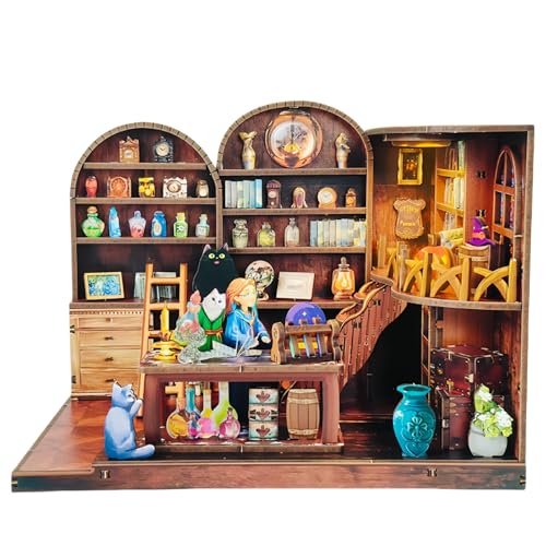 DIY Miniatur Eckzimmer Kit Studio Serie - Moderate Schwierigkeitsgrad Miniaturen für Anfänger & Erwachsene (Magic Lab) von KingStora