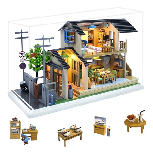 DIY Miniatur Japanische Villa Puppenhaus Kit "Mountain & Field Manor" Modernes Wohnmodell mit Outdoor-Szene Detailliertes Handwerk Geschenk für Erwachsene DIY Miniatur Japanische Villa Puppenhaus Kit "Mountain & Field Manor" Modernes Wohnmodell mit Outdoor-Szene Detailliertes Handwerk Geschenk für Erwachsene von KingStora