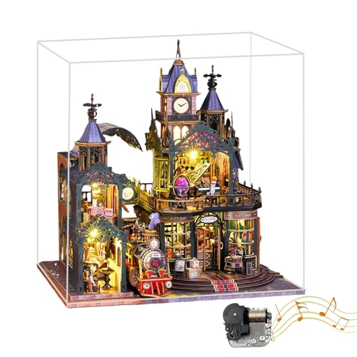DIY Steampunk Bahnhof Modellbausatz - Railtrack Phantom City - Victorian Fantasy Architecture 3D Puzzle für Erwachsene (Railtrack B) von KingStora
