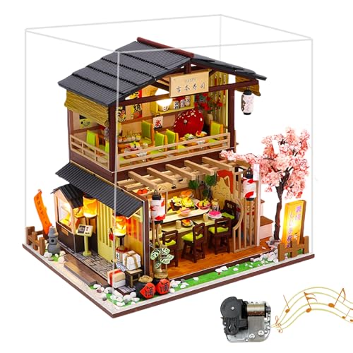 Yoshimoto Sushi Shop DIY Assembly House - Japanische Küche Miniaturmodellbausatz für Erwachsene (C) von KingStora