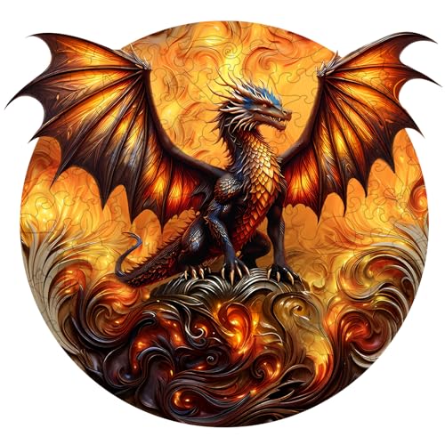 Holzpuzzle Erwachsene, 300 Teile Drache Fiery Dragon Holz Puzzle, Unregelmäßige Einzigartige Form Puzzleteile, Geburtstagsgeschenk Für Erwachsene Und Kinder, C Holzpuzzle Erwachsene, 300 Teile Drache Fiery Dragon Holz Puzzle, Unregelmäßige Einzigartige Form Puzzleteile, Geburtstagsgeschenk Für Erwachsene Und Kinder, C von Kingbar