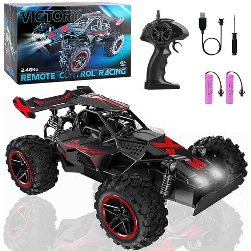 Ferngesteuertes Auto für Kinder, 2,4GHz 1:18 Hochgeschwindigkeits-RC-Autos mit 15 km/h, Elektrisches 2WD-Spielzeugauto RC-Monstertrucks für Feiertage, Geburtstage, Geschenke für Mädchen und Jungen Ferngesteuertes Auto für Kinder, 2,4GHz 1:18 Hochgeschwindigkeits-RC-Autos mit 15 km/h, Elektrisches 2WD-Spielzeugauto RC-Monstertrucks für Feiertage, Geburtstage, Geschenke für Mädchen und Jungen von Kingcenton