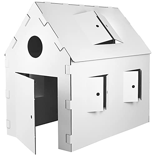 Kinder Spielhaus Pappe Bastelkarton Haus Papphaus Karton Papier Kartonhaus Bastelkarton Papierhaus Playhouse Kinderhaus Indoor zum Anmalen Bemalen Kingpower Kinder Spielhaus Pappe Bastelkarton Haus Papphaus Karton Papier Kartonhaus Bastelkarton Papierhaus Playhouse Kinderhaus Indoor zum Anmalen Bemalen Kingpower von Kingpower