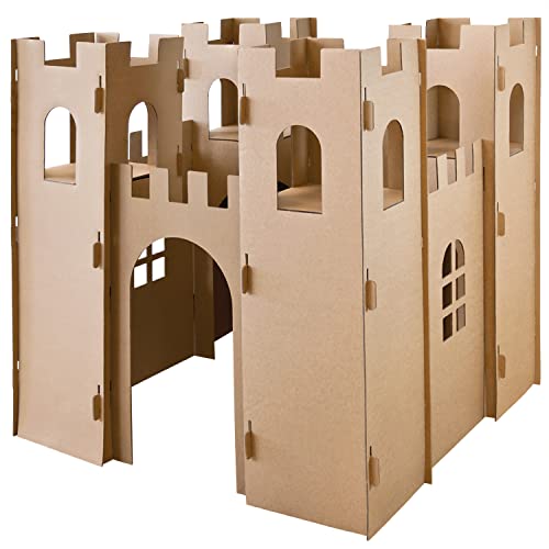 Kinder Spielhaus Ritterburg Spielburg Pappe Bastelkarton Haus Burg Papphaus Kartonhaus Papierhaus Karton Papier Playhouse Kinderhaus zum Anmalen Kingpower Kinder Spielhaus Ritterburg Spielburg Pappe Bastelkarton Haus Burg Papphaus Kartonhaus Papierhaus Karton Papier Playhouse Kinderhaus zum Anmalen Kingpower von Kingpower
