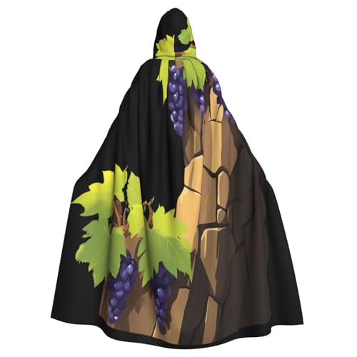 Halloween-Kapuzenumhang mit Weinreben auf der Klippe, für Damen und Herren: leichter Polyester-Umhang mit Kapuze, perfekt für Cosplay, Halloween und Kostümpartys Halloween-Kapuzenumhang mit Weinreben auf der Klippe, für Damen und Herren: leichter Polyester-Umhang mit Kapuze, perfekt für Cosplay, Halloween und Kostümpartys von Kingww