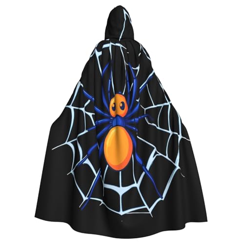 Kingww Blauer Spinnennetz-Umhang mit Kapuze für Damen und Herren: leichter Polyester-Umhang mit Kapuze – perfekt für Cosplay, Halloween und Kostümpartys Kingww Blauer Spinnennetz-Umhang mit Kapuze für Damen und Herren: leichter Polyester-Umhang mit Kapuze – perfekt für Cosplay, Halloween und Kostümpartys von Kingww