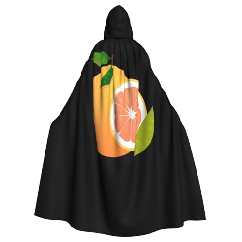 Kingww Cartoon-Grapefruit-Halloween-Kapuzenumhang für Männer und Frauen: leichter Polyester-Umhang mit Kapuze, perfekt für Cosplay, Halloween und Kostümpartys Kingww Cartoon-Grapefruit-Halloween-Kapuzenumhang für Männer und Frauen: leichter Polyester-Umhang mit Kapuze, perfekt für Cosplay, Halloween und Kostümpartys von Kingww