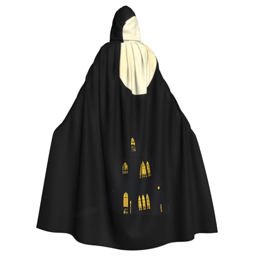 Kingww Dunkle Schatten im Mondlicht Halloween-Kapuzenumhang für Damen und Herren: leichter Polyester-Umhang mit Kapuze, perfekt für Cosplay, Halloween und Kostümpartys Kingww Dunkle Schatten im Mondlicht Halloween-Kapuzenumhang für Damen und Herren: leichter Polyester-Umhang mit Kapuze, perfekt für Cosplay, Halloween und Kostümpartys von Kingww