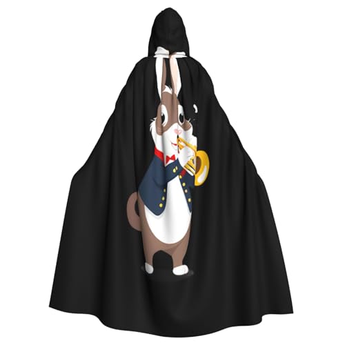 Kingww Farbenfroher Trompeten-Umhang mit Kapuze für Damen und Herren: leichter Polyester-Umhang mit Kapuze – perfekt für Cosplay, Halloween und Kostümpartys Kingww Farbenfroher Trompeten-Umhang mit Kapuze für Damen und Herren: leichter Polyester-Umhang mit Kapuze – perfekt für Cosplay, Halloween und Kostümpartys von Kingww