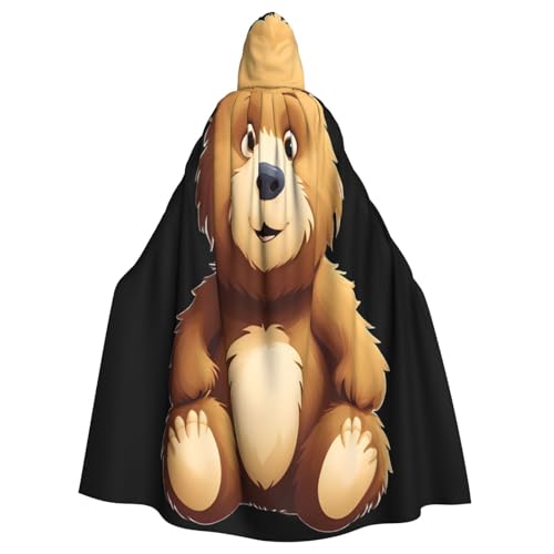 Kingww Flauschiger Bär-Halloween-Umhang mit Kapuze für Männer und Frauen: leichter Polyester-Umhang mit Kapuze – perfekt für Cosplay, Halloween & Kostümpartys Kingww Flauschiger Bär-Halloween-Umhang mit Kapuze für Männer und Frauen: leichter Polyester-Umhang mit Kapuze – perfekt für Cosplay, Halloween & Kostümpartys von Kingww