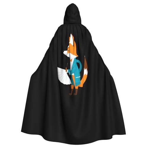 Kingww Fuchs mit Fächer, Halloween-Kapuzenumhang für Männer und Frauen: leichter Polyester-Umhang mit Kapuze, perfekt für Cosplay, Halloween und Kostümpartys Kingww Fuchs mit Fächer, Halloween-Kapuzenumhang für Männer und Frauen: leichter Polyester-Umhang mit Kapuze, perfekt für Cosplay, Halloween und Kostümpartys von Kingww