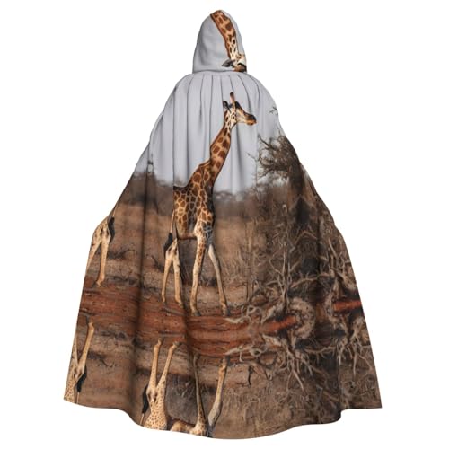 Kingww Giraffe Walk Halloween Kapuzenumhang für Männer und Frauen: leichter Polyester-Umhang mit Kapuze – perfekt für Cosplay, Halloween & Kostümpartys Kingww Giraffe Walk Halloween Kapuzenumhang für Männer und Frauen: leichter Polyester-Umhang mit Kapuze – perfekt für Cosplay, Halloween & Kostümpartys von Kingww