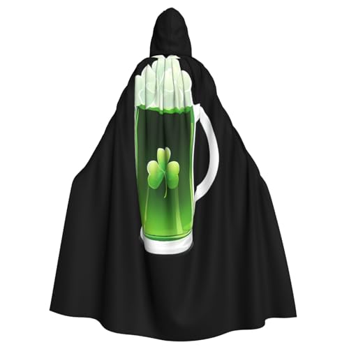 Kingww Green Clover Beer Halloween Kapuzenumhang für Männer und Frauen: leichter Polyester-Umhang mit Kapuze – perfekt für Cosplay, Halloween & Kostümpartys Kingww Green Clover Beer Halloween Kapuzenumhang für Männer und Frauen: leichter Polyester-Umhang mit Kapuze – perfekt für Cosplay, Halloween & Kostümpartys von Kingww