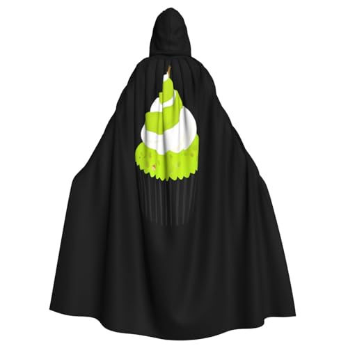 Kingww Grüne Trauben-Cupcakes Halloween-Kapuzenumhang für Männer und Frauen: leichter Polyester-Umhang mit Kapuze – perfekt für Cosplay, Halloween und Kostümpartys Kingww Grüne Trauben-Cupcakes Halloween-Kapuzenumhang für Männer und Frauen: leichter Polyester-Umhang mit Kapuze – perfekt für Cosplay, Halloween und Kostümpartys von Kingww