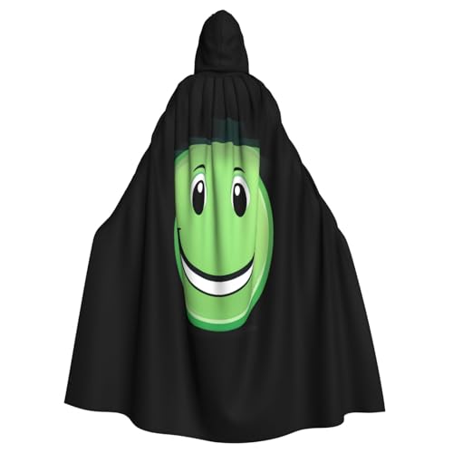 Kingww Grünes lächelndes Gesicht mit Hut, Halloween-Kapuzenumhang für Männer und Frauen: leichter Polyester-Umhang mit Kapuze, perfekt für Cosplay, Halloween und Kostümpartys Kingww Grünes lächelndes Gesicht mit Hut, Halloween-Kapuzenumhang für Männer und Frauen: leichter Polyester-Umhang mit Kapuze, perfekt für Cosplay, Halloween und Kostümpartys von Kingww