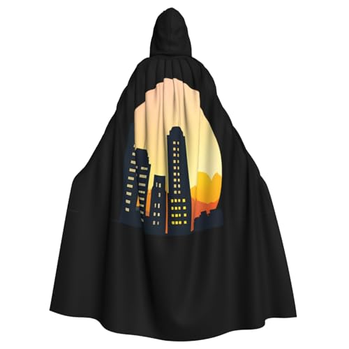Kingww Häuser und Sonnenuntergang Halloween Kapuzenumhang für Männer und Frauen: leichter Polyester-Umhang mit Kapuze – perfekt für Cosplay, Halloween & Kostümpartys Kingww Häuser und Sonnenuntergang Halloween Kapuzenumhang für Männer und Frauen: leichter Polyester-Umhang mit Kapuze – perfekt für Cosplay, Halloween & Kostümpartys von Kingww