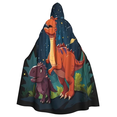 Kingww Halloween Kapuzenumhang Dinosaurier im Sternenhimmel für Männer und Frauen: leichter Polyester-Umhang mit Kapuze – perfekt für Cosplay, Halloween & Kostümpartys Kingww Halloween Kapuzenumhang Dinosaurier im Sternenhimmel für Männer und Frauen: leichter Polyester-Umhang mit Kapuze – perfekt für Cosplay, Halloween & Kostümpartys von Kingww