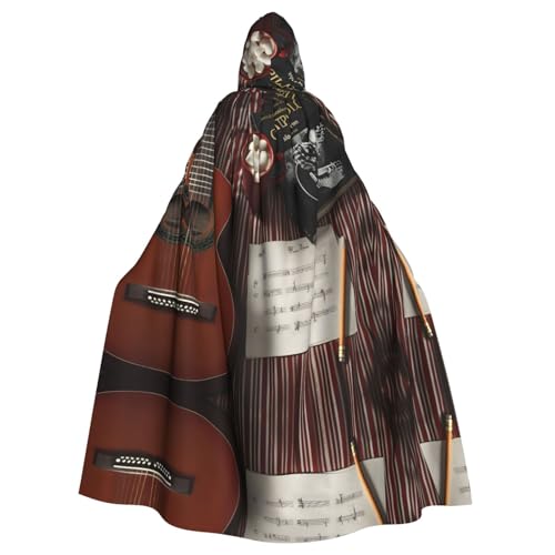 Kingww Halloween-Kapuzenumhang für Männer und Frauen: leichter Polyester-Umhang mit Kapuze – perfekt für Cosplay, Halloween und Kostümpartys von Kingww