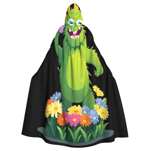 Kingww Halloween Kapuzenumhang mit Blumenpflücke, Monster, für Damen und Herren, leichter Polyester-Umhang mit Kapuze, perfekt für Cosplay, Halloween und Kostümpartys Kingww Halloween Kapuzenumhang mit Blumenpflücke, Monster, für Damen und Herren, leichter Polyester-Umhang mit Kapuze, perfekt für Cosplay, Halloween und Kostümpartys von Kingww