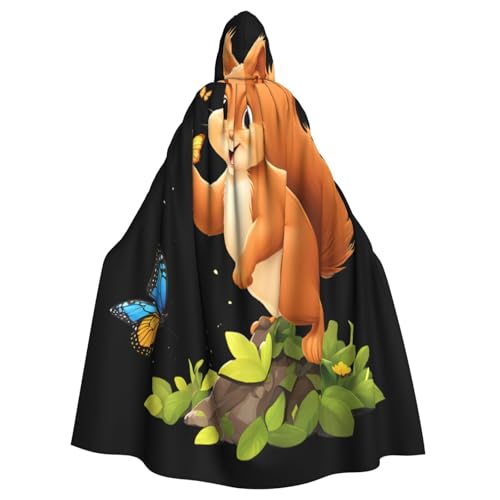 Kingww Halloween-Kapuzenumhang mit Eichhörnchen für Männer und Frauen: leichter Polyester-Umhang mit Kapuze, perfekt für Cosplay, Halloween und Kostümpartys Kingww Halloween-Kapuzenumhang mit Eichhörnchen für Männer und Frauen: leichter Polyester-Umhang mit Kapuze, perfekt für Cosplay, Halloween und Kostümpartys von Kingww