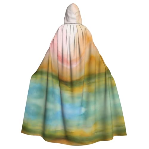Kingww Halloween-Kapuzenumhang mit Farbverlauf für Damen und Herren: leichter Polyester-Umhang mit Kapuze – perfekt für Cosplay, Halloween und Kostümpartys Kingww Halloween-Kapuzenumhang mit Farbverlauf für Damen und Herren: leichter Polyester-Umhang mit Kapuze – perfekt für Cosplay, Halloween und Kostümpartys von Kingww