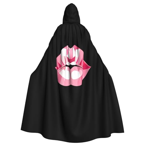 Kingww Halloween-Kapuzenumhang mit Kristalllippen für Männer und Frauen: leichter Polyester-Umhang mit Kapuze – perfekt für Cosplay, Halloween und Kostümpartys Kingww Halloween-Kapuzenumhang mit Kristalllippen für Männer und Frauen: leichter Polyester-Umhang mit Kapuze – perfekt für Cosplay, Halloween und Kostümpartys von Kingww