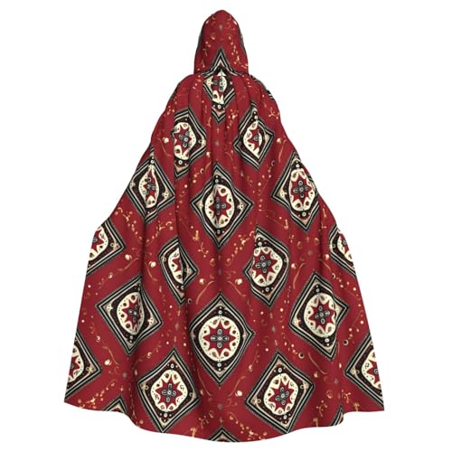 Kingww Halloween-Kapuzenumhang mit Rautenmuster für Damen und Herren: leichter Polyester-Umhang mit Kapuze, perfekt für Cosplay, Halloween und Kostümpartys Kingww Halloween-Kapuzenumhang mit Rautenmuster für Damen und Herren: leichter Polyester-Umhang mit Kapuze, perfekt für Cosplay, Halloween und Kostümpartys von Kingww