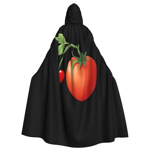 Kingww Halloween-Kapuzenumhang mit Tomate mit kleinem rotem Herz für Damen und Herren: leichter Polyester-Umhang mit Kapuze – perfekt für Cosplay, Halloween und Kostümpartys Kingww Halloween-Kapuzenumhang mit Tomate mit kleinem rotem Herz für Damen und Herren: leichter Polyester-Umhang mit Kapuze – perfekt für Cosplay, Halloween und Kostümpartys von Kingww