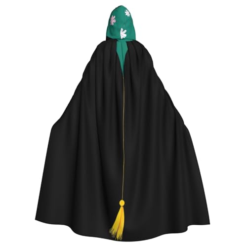 Kingww Halloween-Kapuzenumhang mit kleinem Blumenmuster auf Drachen für Damen und Herren: leichter Polyester-Umhang mit Kapuze – perfekt für Cosplay, Halloween und Kostümpartys Kingww Halloween-Kapuzenumhang mit kleinem Blumenmuster auf Drachen für Damen und Herren: leichter Polyester-Umhang mit Kapuze – perfekt für Cosplay, Halloween und Kostümpartys von Kingww