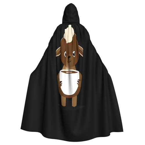 Kingww Halloween-Kapuzenumhang mit kleinem Schaf, für Damen und Herren, leichter Polyester-Umhang mit Kapuze, perfekt für Cosplay, Halloween und Kostümpartys Kingww Halloween-Kapuzenumhang mit kleinem Schaf, für Damen und Herren, leichter Polyester-Umhang mit Kapuze, perfekt für Cosplay, Halloween und Kostümpartys von Kingww