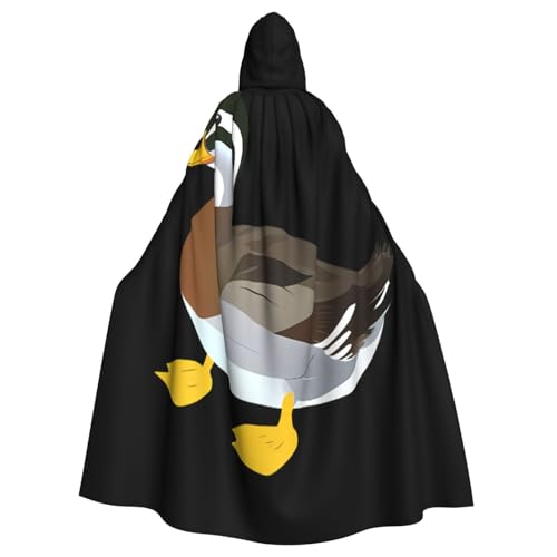 Kingww Halloween-Kapuzenumhang mit kleiner Ente für Damen und Herren: leichter Polyester-Umhang mit Kapuze, perfekt für Cosplay, Halloween und Kostümpartys Kingww Halloween-Kapuzenumhang mit kleiner Ente für Damen und Herren: leichter Polyester-Umhang mit Kapuze, perfekt für Cosplay, Halloween und Kostümpartys von Kingww