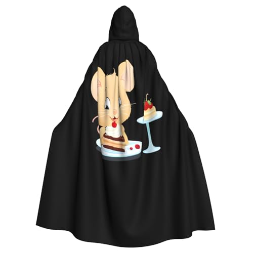 Kingww Halloween-Kapuzenumhang mit kleiner Maus für Damen und Herren: leichter Polyester-Umhang mit Kapuze, perfekt für Cosplay, Halloween und Kostümpartys Kingww Halloween-Kapuzenumhang mit kleiner Maus für Damen und Herren: leichter Polyester-Umhang mit Kapuze, perfekt für Cosplay, Halloween und Kostümpartys von Kingww