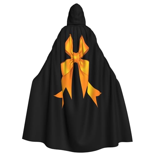Kingww Halloween-Kapuzenumhang mit orangefarbener Schleife für Damen und Herren: leichter Polyester-Umhang mit Kapuze, perfekt für Cosplay, Halloween und Kostümpartys Kingww Halloween-Kapuzenumhang mit orangefarbener Schleife für Damen und Herren: leichter Polyester-Umhang mit Kapuze, perfekt für Cosplay, Halloween und Kostümpartys von Kingww