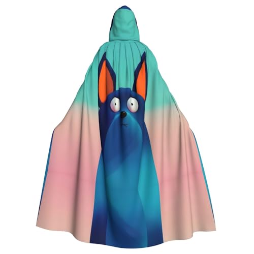 Kingww Halloween-Umhang mit Cartoon-Hunde-Figur für Damen und Herren: leichter Polyester-Umhang mit Kapuze, perfekt für Cosplay, Halloween und Kostümpartys Kingww Halloween-Umhang mit Cartoon-Hunde-Figur für Damen und Herren: leichter Polyester-Umhang mit Kapuze, perfekt für Cosplay, Halloween und Kostümpartys von Kingww