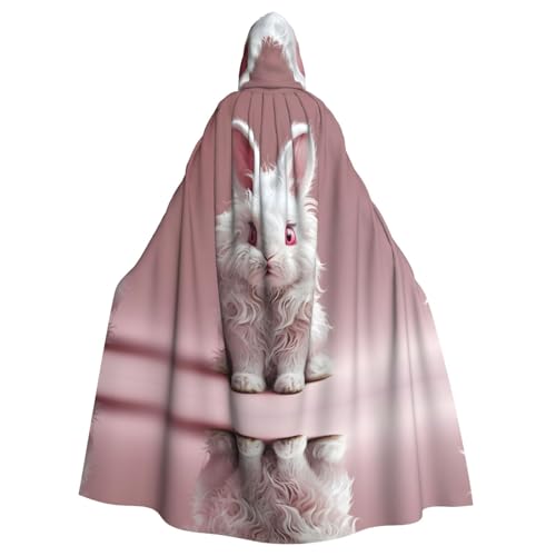 Kingww Halloween-Umhang mit Kapuze für Damen und Herren, leichter Polyester-Umhang mit Kapuze, perfekt für Cosplay, Halloween und Kostümpartys von Kingww