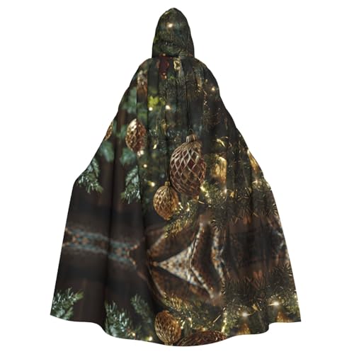 Kingww Halloween-Umhang mit Kapuze für Damen und Herren: leichter Polyester-Umhang mit Kapuze – perfekt für Cosplay, Halloween und Kostümpartys von Kingww