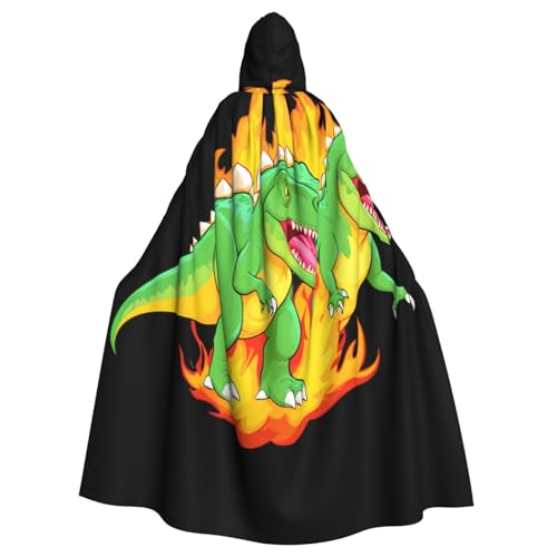 Kingww Halloween-Umhang mit Kapuze für Damen und Herren: leichter Polyester-Umhang mit Kapuze – perfekt für Cosplay, Halloween und Kostümpartys von Kingww