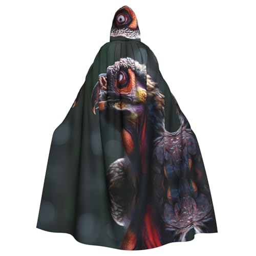 Kingww Halloween-Umhang mit Kapuze für Männer und Frauen: leichter Polyester-Umhang mit Kapuze – perfekt für Cosplay, Halloween und Kostümpartys von Kingww