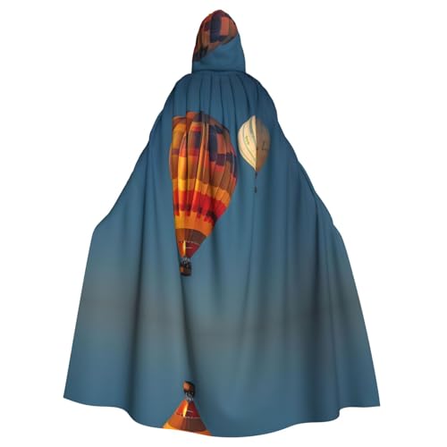 Kingww Heißluftballon-Halloween-Kapuzenumhang für Männer und Frauen: leichter Polyester-Umhang mit Kapuze, perfekt für Cosplay, Halloween und Kostümpartys von Kingww