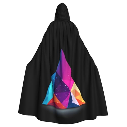 Kingww Heller, polygonaler Glitzer-Halloween-Umhang mit Kapuze für Männer und Frauen: leichter Polyester-Umhang mit Kapuze – perfekt für Cosplay, Halloween und Kostümpartys Kingww Heller, polygonaler Glitzer-Halloween-Umhang mit Kapuze für Männer und Frauen: leichter Polyester-Umhang mit Kapuze – perfekt für Cosplay, Halloween und Kostümpartys von Kingww