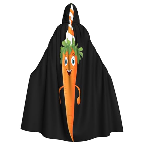 Kingww Karotte mit Geburtstagshut, Halloween-Kapuzenumhang für Männer und Frauen: leichter Polyester-Umhang mit Kapuze, perfekt für Cosplay, Halloween und Kostümpartys Kingww Karotte mit Geburtstagshut, Halloween-Kapuzenumhang für Männer und Frauen: leichter Polyester-Umhang mit Kapuze, perfekt für Cosplay, Halloween und Kostümpartys von Kingww