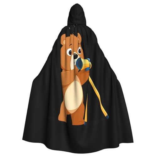 Kingww Kleiner Bär mit Teleskop, Halloween-Kapuzenumhang für Männer und Frauen: leichter Polyester-Umhang mit Kapuze, perfekt für Cosplay, Halloween und Kostümpartys Kingww Kleiner Bär mit Teleskop, Halloween-Kapuzenumhang für Männer und Frauen: leichter Polyester-Umhang mit Kapuze, perfekt für Cosplay, Halloween und Kostümpartys von Kingww