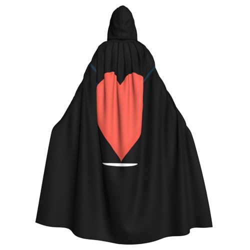 Kingww Liebeskarte mit Herz, Halloween-Kapuzenumhang für Männer und Frauen: leichter Polyester-Umhang mit Kapuze – perfekt für Cosplay, Halloween und Kostümpartys Kingww Liebeskarte mit Herz, Halloween-Kapuzenumhang für Männer und Frauen: leichter Polyester-Umhang mit Kapuze – perfekt für Cosplay, Halloween und Kostümpartys von Kingww