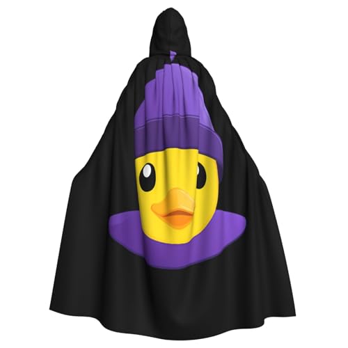 Kingww Lila Hut kleine gelbe Ente Halloween Kapuzenumhang für Männer und Frauen: leichter Polyester-Umhang mit Kapuze – perfekt für Cosplay, Halloween & Kostümpartys Kingww Lila Hut kleine gelbe Ente Halloween Kapuzenumhang für Männer und Frauen: leichter Polyester-Umhang mit Kapuze – perfekt für Cosplay, Halloween & Kostümpartys von Kingww