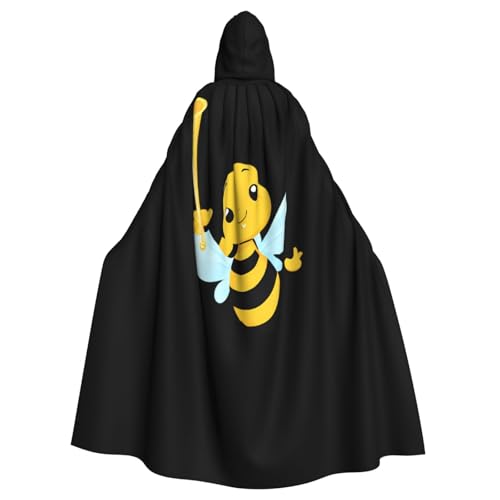 Kingww Little Bee Blowing The Trompete Halloween-Kapuzenumhang für Männer und Frauen: leichter Polyester-Umhang mit Kapuze, perfekt für Cosplay, Halloween und Kostümpartys Kingww Little Bee Blowing The Trompete Halloween-Kapuzenumhang für Männer und Frauen: leichter Polyester-Umhang mit Kapuze, perfekt für Cosplay, Halloween und Kostümpartys von Kingww