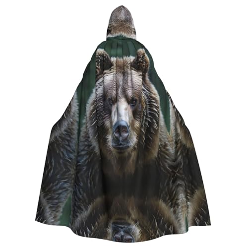 Kingww Look Of A Brown Bear Halloween Kapuzenumhang für Männer und Frauen: leichter Polyester-Umhang mit Kapuze – perfekt für Cosplay, Halloween & Kostümpartys Kingww Look Of A Brown Bear Halloween Kapuzenumhang für Männer und Frauen: leichter Polyester-Umhang mit Kapuze – perfekt für Cosplay, Halloween & Kostümpartys von Kingww