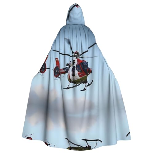 Kingww Medevac Halloween-Kapuzenumhang für Damen und Herren, leichter Polyester-Umhang mit Kapuze, perfekt für Cosplay, Halloween, Kostümpartys Kingww Medevac Halloween-Kapuzenumhang für Damen und Herren, leichter Polyester-Umhang mit Kapuze, perfekt für Cosplay, Halloween, Kostümpartys von Kingww