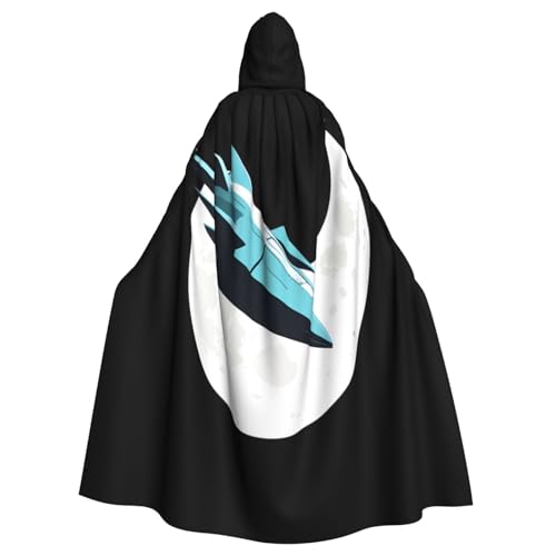 Kingww Mond- und Raumschiff-Halloween-Kapuzenumhang für Männer und Frauen: leichter Polyester-Umhang mit Kapuze, perfekt für Cosplay, Halloween und Kostümpartys Kingww Mond- und Raumschiff-Halloween-Kapuzenumhang für Männer und Frauen: leichter Polyester-Umhang mit Kapuze, perfekt für Cosplay, Halloween und Kostümpartys von Kingww