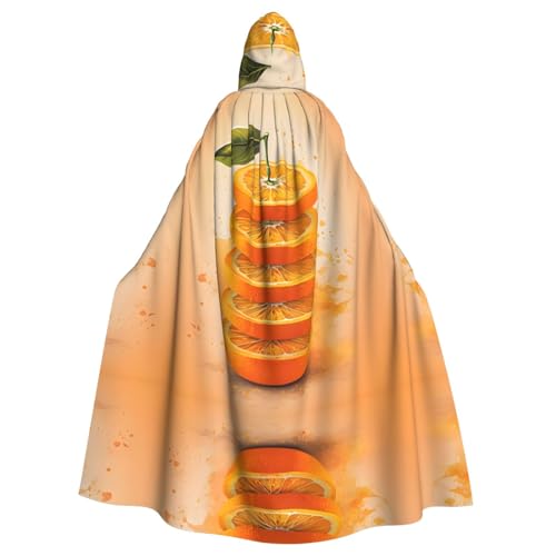 Kingww Oranger Umhang mit Kapuze für Damen und Herren – leichter Polyester-Umhang mit Kapuze – perfekt für Cosplay, Halloween und Kostümpartys Kingww Oranger Umhang mit Kapuze für Damen und Herren – leichter Polyester-Umhang mit Kapuze – perfekt für Cosplay, Halloween und Kostümpartys von Kingww