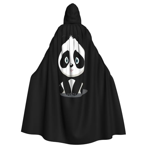 Kingww Panda mit dunklen Kreisen unter den Augen, Halloween-Kapuzenumhang für Männer und Frauen: leichter Polyester-Umhang mit Kapuze, perfekt für Cosplay, Halloween und Kostümpartys Kingww Panda mit dunklen Kreisen unter den Augen, Halloween-Kapuzenumhang für Männer und Frauen: leichter Polyester-Umhang mit Kapuze, perfekt für Cosplay, Halloween und Kostümpartys von Kingww